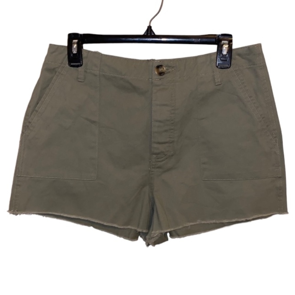 Forever 21 Olive Green High-Rise Utility Shorts